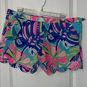 Lilly Pulitzer Pink and Blue Floral Shorts